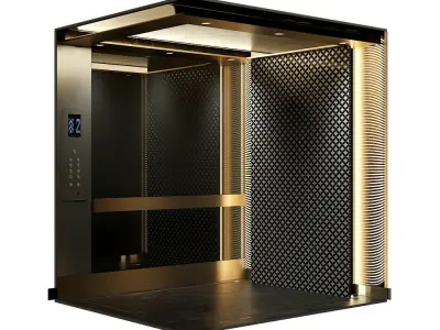 Elevator 1 Low-poly 3D model