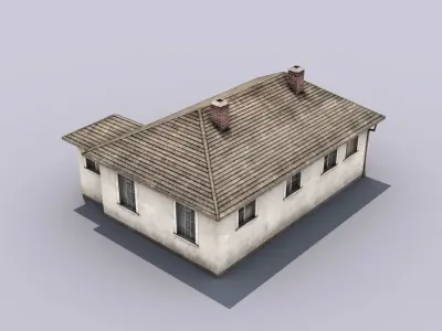 House Building Low-poly 3D model