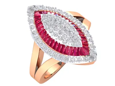Women Ring Render 3dm STL MTL SLC OBJ FBX Details 3D print model