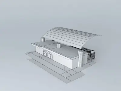 BRT Terminal Free 3D model