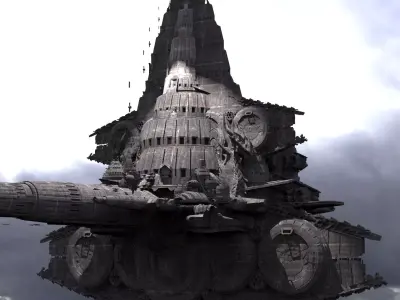 Archon Spaceship Ancients 3D model