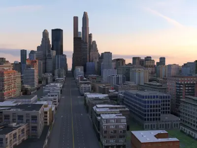 City 59 Low-poly 3D model