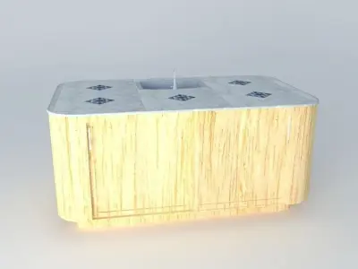 KItchen Island Free Standing 3D model