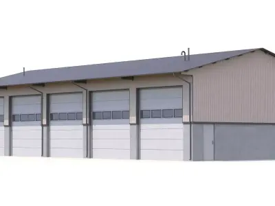Industrial Building 40 PBR Low-poly 3D model