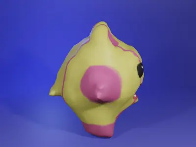 monster 3d model toy Low-poly 3D model