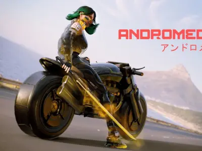  Cybernetic Princess of Ethiopia - Andromeda - Complete Editions Low-poly 3D model