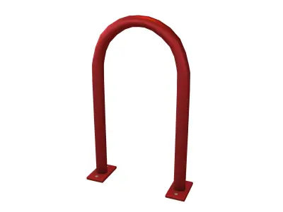 Hoop Rack v1 006 Low-poly 3D model