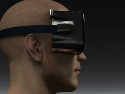 Sci Fi Virtual Reality Headset 3D model