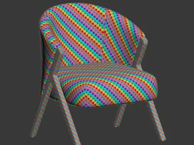 Boucle Armchair Zarahome 3D model