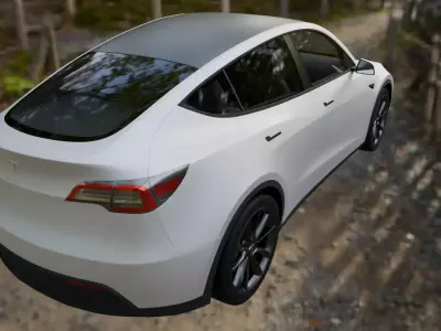High-quality Tesla Model Y 2021 3D model