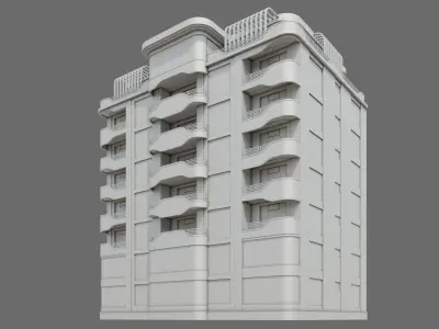 Residental Building ID014 3D model