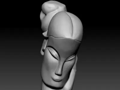 Art statue 3D model purchase