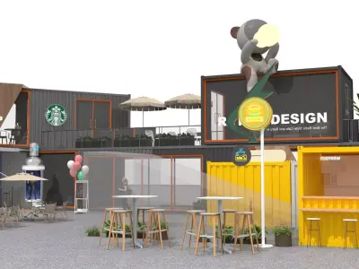 container revamped commercial street 3D model