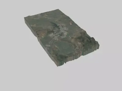 Bhopal City Low-poly 3D model