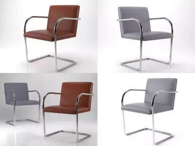 Brno Tubular Side Chair 3D model