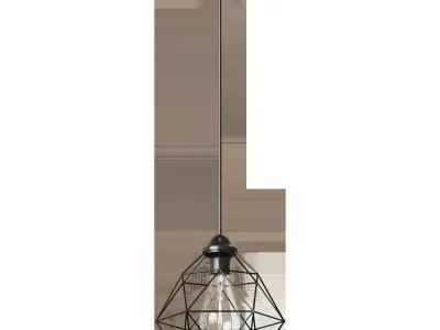 Chandelier VITALUCE Tara black 1xE27 max 60W 3D model