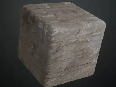  Minimal White Painted Wood with Natural Knots PBR Seamless Texture