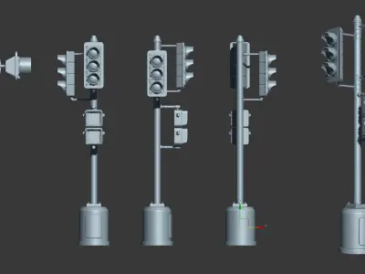 traffic light  3D model