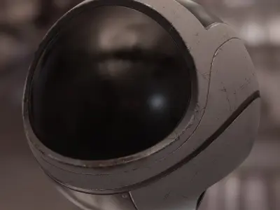 Sci-Fi Spherical Drone Texture