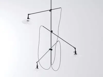 Articulated Industrial Light 3D model