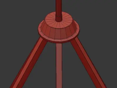 Elevate Collection 5 light Brushed Bronze Chandelier 3D model