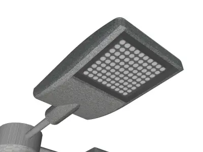 Concrete Lamp Post - Light Pole - Light Post - Street Light 15 3D model