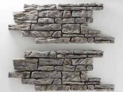 Panel decor rock tile 3D model