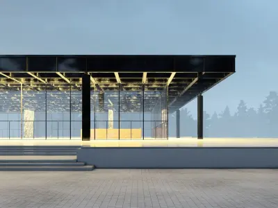 Mies Van der Rohe Neue Nationalgalerie  3D model