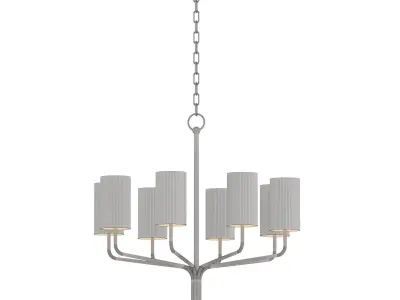 Kathy 8 Light Shaded Classic Chandelier By Willa Arlo Interiors 3D model