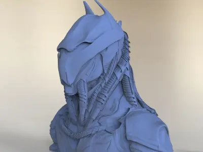 Batman Sci-Fi Helmet 3D model