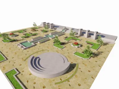 City park-Park-landscape 3D model