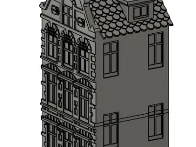 Amsterdam Canal House  3D print model
