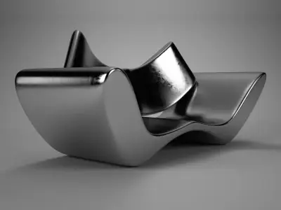 Steel scratch Vray material Free 3D model