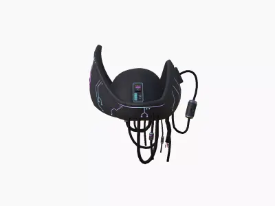 Cyberpunk Pirate Hat A01 - Character Design Low-poly 3D model