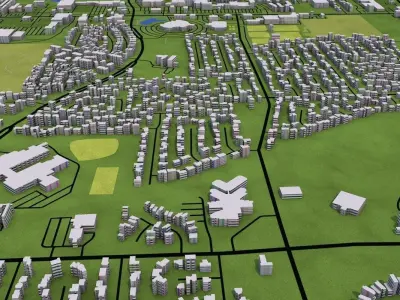 Memphis City 3D model