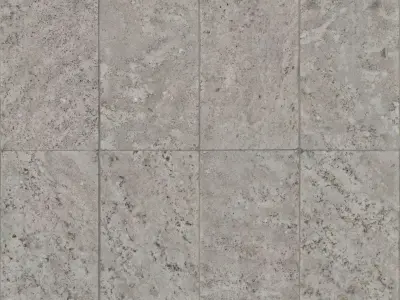 Cool Grey Granite Tile PBR Texture Texture