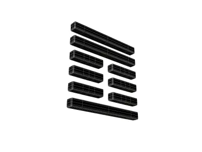 I Ching Hexagrams 42 yi v1 001 Low-poly 3D model