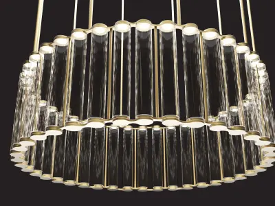 Chandelier - Viabizzuno Coppibartali Low-poly 3D model