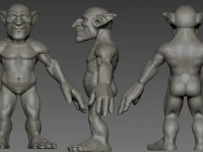 Goblin base mesh  3D model