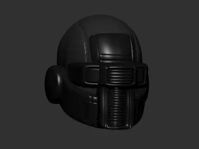 helmet high poly sculpt 3d printable ver 7 3D model 3D model 59
