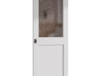 Interior door 14 Low-poly 3D model