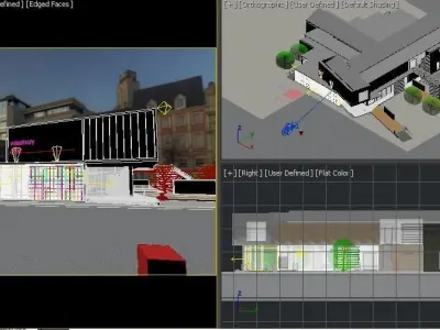 Veterinary Clinic Building Low-poly 3D model