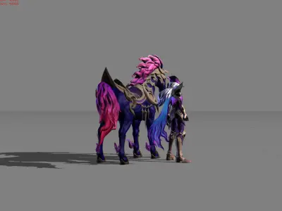 Leomord Nightmare Count Low-poly 3D model