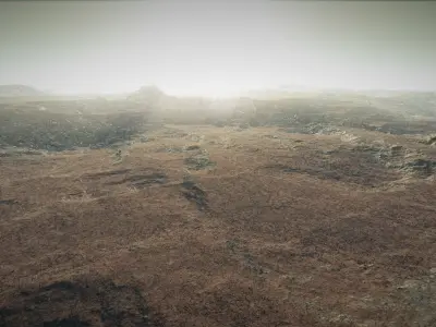 Mars Landscape 4K 3D model