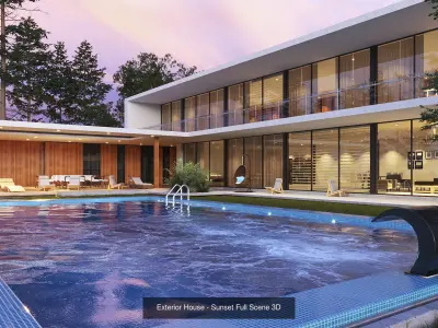 House Design 3D model 3D Model Pack