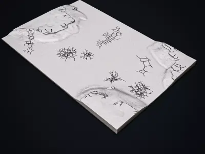 Modular Sci Fi Battle Board  Realm Style Gameboard 6 Tiles 3D print model