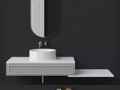 Washbasins Furniture 3d model Low-poly 3D model buy