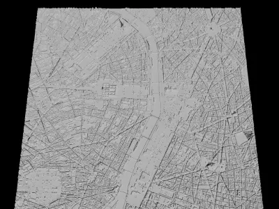 Paris 3D Printing stl file 3D Model of Paris 3D print model