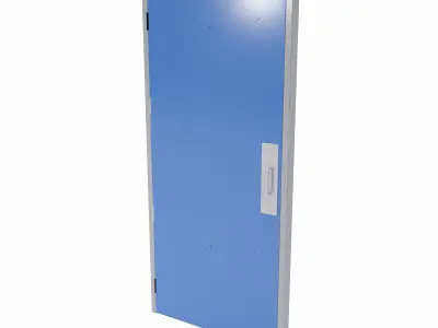 Store room door   Low-poly 3D model