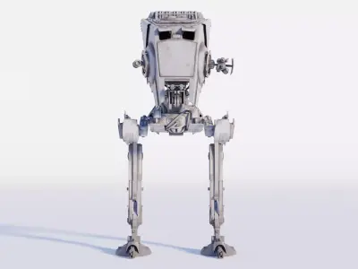 AT-ST Low-poly 3D model